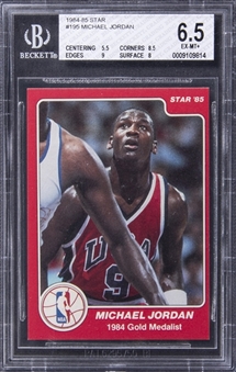 1984-85 Star #195 Michael Jordan Rookie Card - BGS EX-MT+ 6.5 
